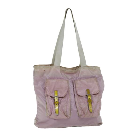 PRADA Tote Bag Nylon Pink - Picture 1 of 16